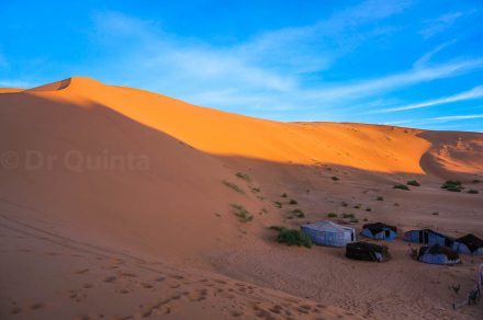Camping in the Sahara Desert, Morocco